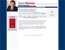 Tablet Screenshot of davidmaister.com